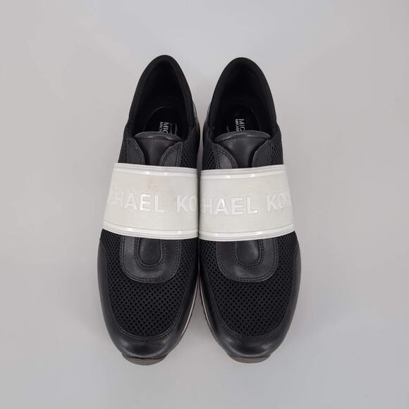 Michael Kors Women's Runway Snake Embossed Strap Sneakers - Size 9.5 -NEW NO BOX - Picture 3 of 12